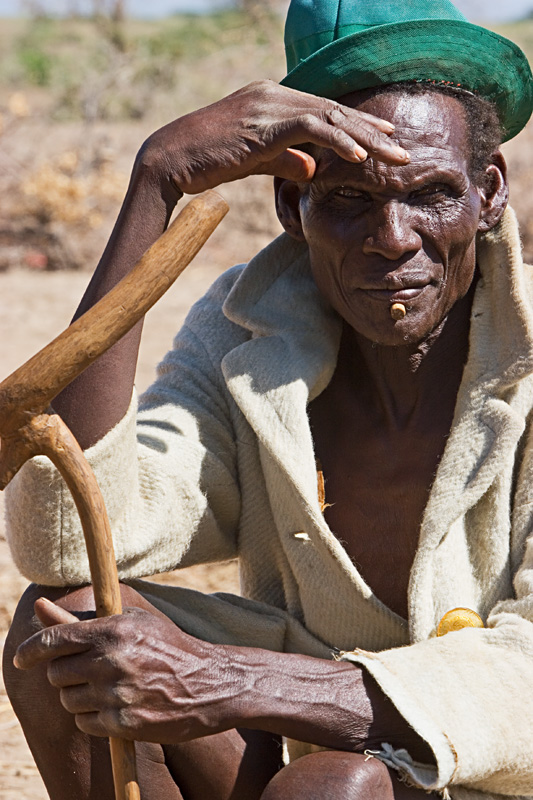 163   Old man from the Nyangatom tribe